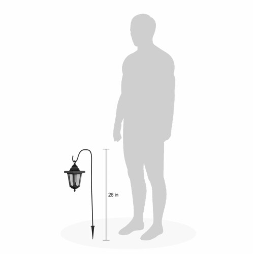 Hanging Solar Coach Lights Outdoor Lighting with Hanging Hooks for Garden, Path, Landscape, Perspective: bottom