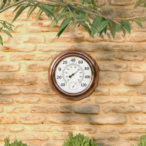 Wall Hanging Thermometer Indoor Outdoor Temperature Humidity Meter Garden  Garage