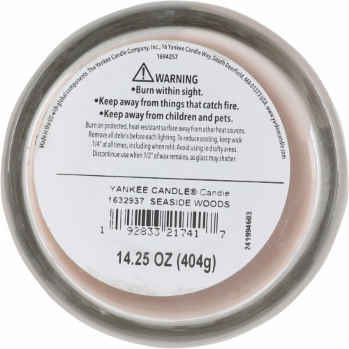 Yankee Candle Pillar Jar Candle Seaside Woods Perspective: bottom
