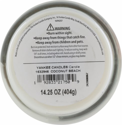 Yankee Candle Pillar Jar Candle Coconut Beach Perspective: bottom