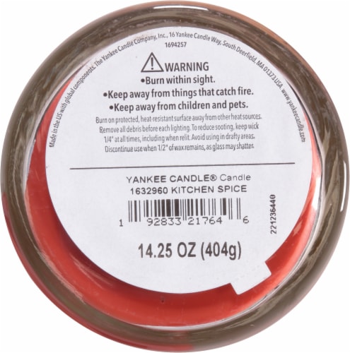 Yankee Candle Pillar Jar Candle Kitchen Spice Perspective: bottom