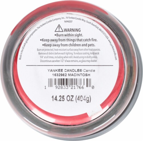 Yankee Candle®  Pillar Jar Candle Macintosh Perspective: bottom