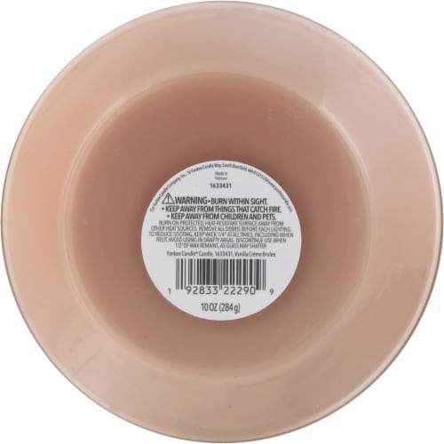 Yankee Candle Medium Vanilla Cream Brulee Jar Candle Perspective: bottom