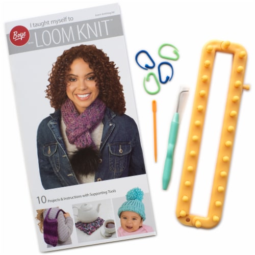 Boye® I Taught Myself to Loom Knit™ Kit Perspective: bottom
