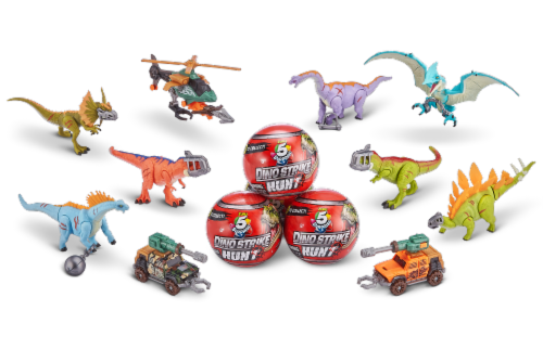 Zuru 5 Surprise Dino Strike Hunt Series Mystery Collectible Capsule Perspective: bottom