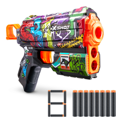 Zuru X-Shot Skins Flux Graffiti Dart Blaster Perspective: bottom