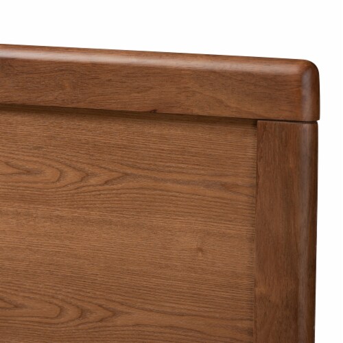 Baxton Studio Raya Mid Century Wood Queen Headboard in Walnut
