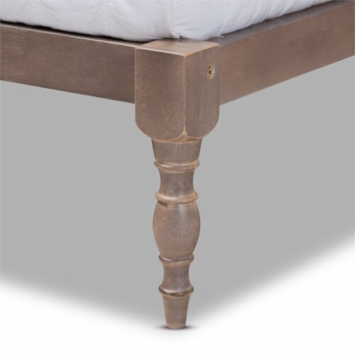 Baxton Studio Iseline Queen Size Oak Finished Wood Platform Bed Frame 1 Mariano s