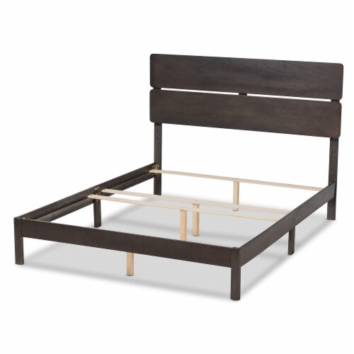 Baxton Studio Anthony Modern and Contemporary Dark Grey Oak Finished Wood Queen Size Panel Bed Baxton Studio Anthony Modern and Contemporary Dark Grey Oak Finished Wood Queen Size Panel Bed
