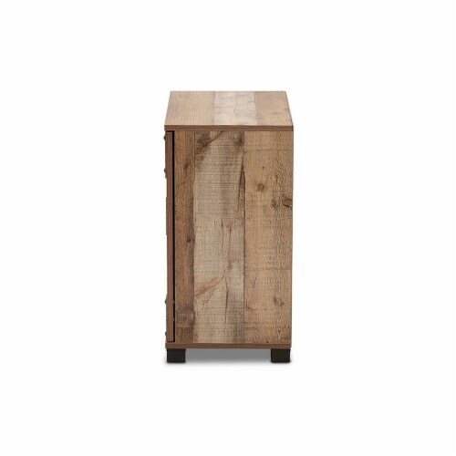 Wholesale Interiors ID-SC001-Yosemile Oak-Shoe Rack Baxton Studio Cyrille Modern & Contempora Perspective: bottom