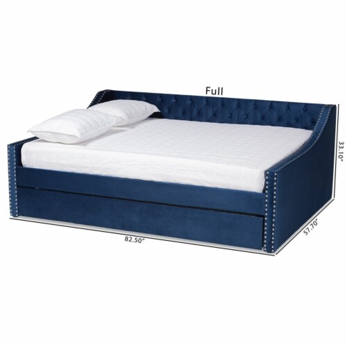 Baxton studio queen discount daybed with trundle