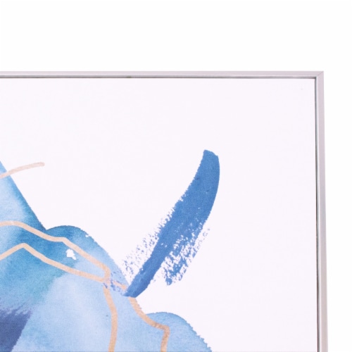 Indigo Collide II by Melissa Wang, Framed Wall Art, 13.5W x 16.5H Perspective: bottom