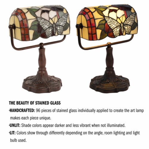 Bankers Lamp, Library Lamp, Tiffany Lamp, Stained Glass Lamp, Table Lamp,  Office Decor, Table Decor, Desk Lamp, Art Deco Lamp, Tiffany -  Canada