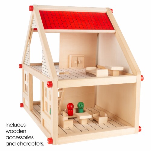 Hape Little Room Pretend Play 3 Story Wood Doll House & Furniture for Age 3  & Up, 1 Piece - Kroger