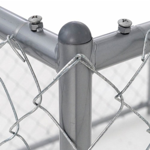 Lucky Dog 5 x 5 x 4 Foot Heavy Duty Outdoor Chain Link Dog Kennel 2 Pack 2 Piece Fry s Food Stores