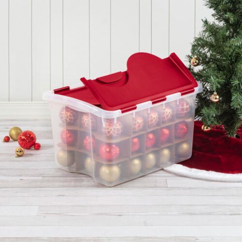 Sterilite 7.75 H x 10.75 W x 14.38 D Christmas 12 Piece Storage