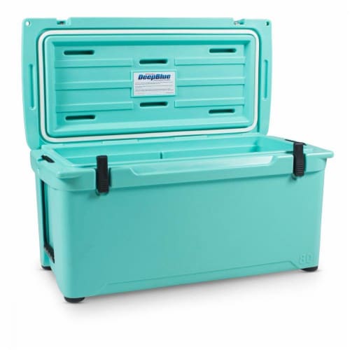 Engel Coolers 74 Quart 75 Can High Performance Roto Molded Ice Cooler, SeaFoam Perspective: bottom