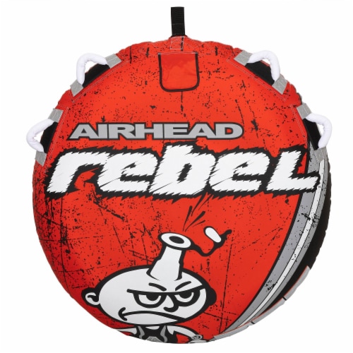 Airhead Rebel 1 Person Red Tube Kit & Airhead 4K Booster Ball Towing System Perspective: bottom