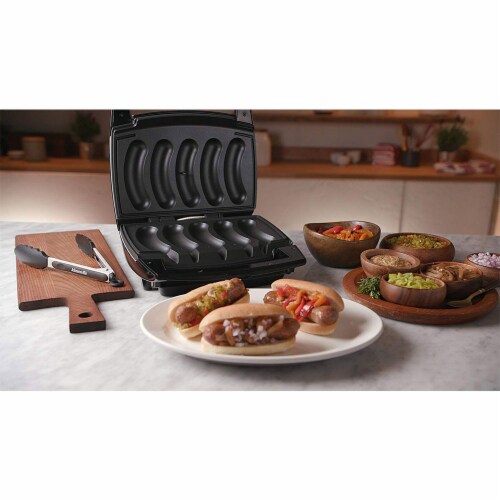 Johnsonville Sizzling Sausage Indoor Compact Stainless Electric Grill