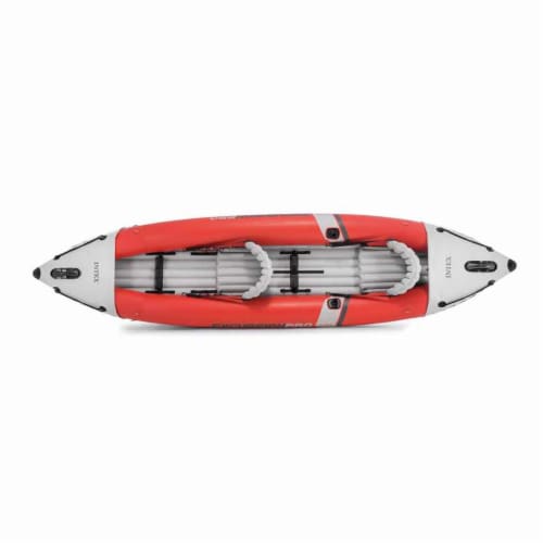 Intex 2 Person Vinyl Kayak w/ Oars & Pump & 2-Person K2 Kayak w/ Oars Air Pump Perspective: bottom