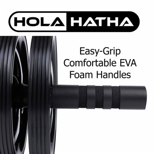HolaHatha Exercise Fitness Abdominal Core Toner Workout Double Ab Roller Wheel Perspective: bottom