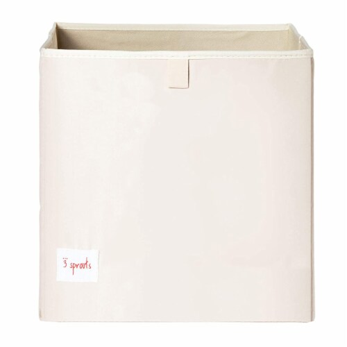 3 Sprouts Foldable Fabric Storage Cube Box Soft Toy Bin, Owl & Bear (2 Pack) Perspective: bottom