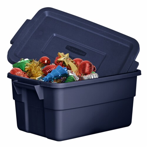 Rubbermaid Roughneck Tote 3 Gallon Storage Container, Heritage Blue (6  Pack), 1 Piece - Kroger