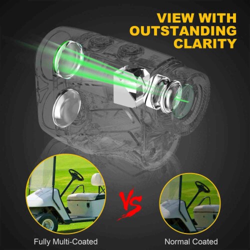 ACEGMET 1100 Yard 8 Mode Golf Laser Rangefinder with 6x Magnification, Black Perspective: bottom