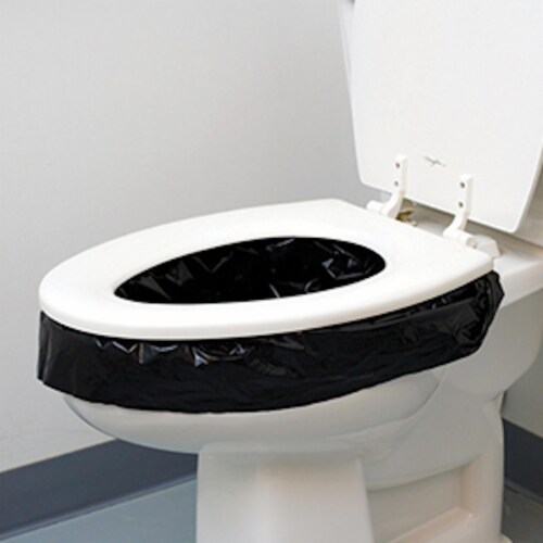 Reliance Products Double Doodie Plus Large Toilet Waste Bags, Gray (4 Pack) Perspective: bottom