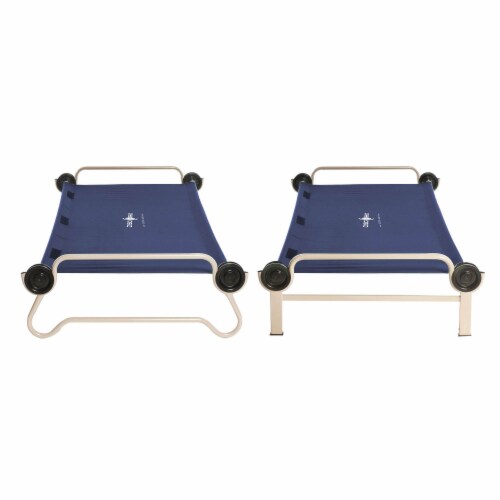 Disc-O-Bed XL Cam-O-Bunk and Youth Kid-O-Bunk Benchable Double Cot (2 Pack) Perspective: bottom