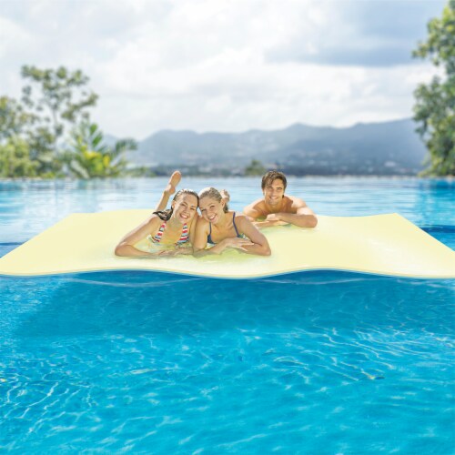 Comfy Floats 12' No Inflate Water Pad & Comfy Floats 13' Misting Party Platform Perspective: bottom