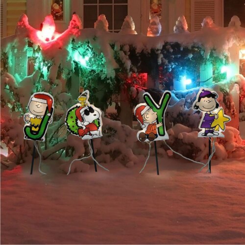Peanuts Skating Outdoor LED Yard DÉCOR (ICE Skating Pond