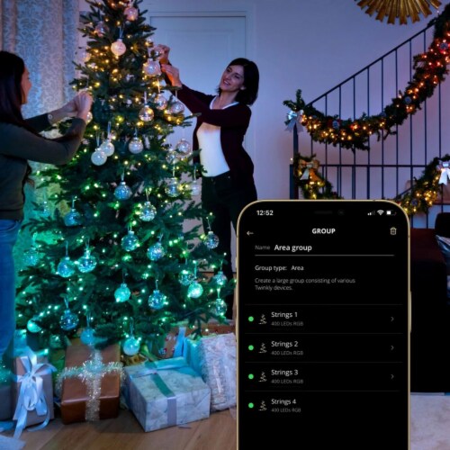 Twinkly Strings App-Controlled Smart LED Christmas Lights 400 Multicolor (4Pack) Perspective: bottom