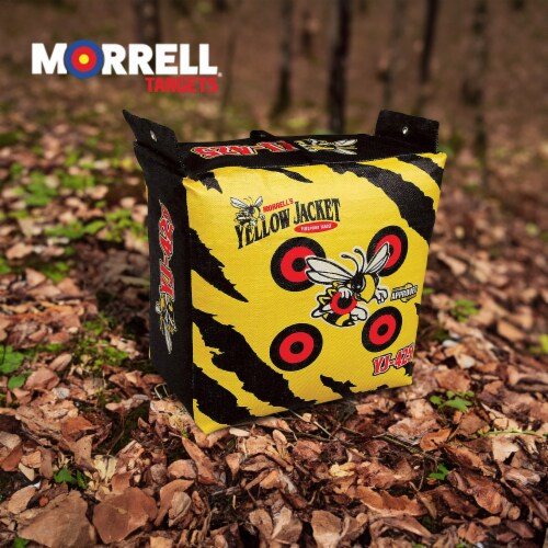 Morrell Yellow Jacket Outdoor Target with HME Products Target Stand & Bow Holder Perspective: bottom