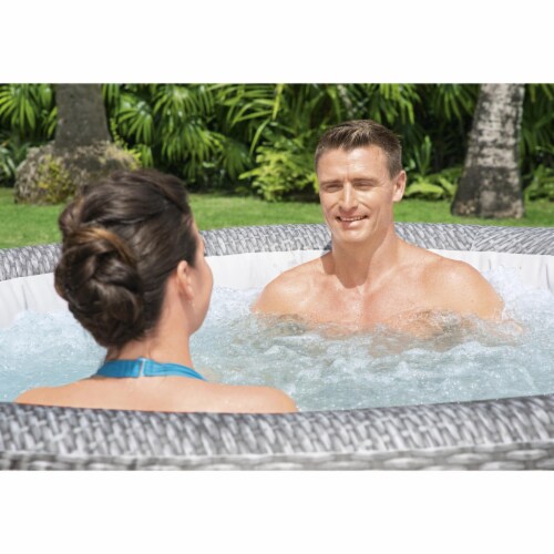 Bestway SaluSpa AirJet Inflatable Hot Tub and PureSpa Cup Holder and Tray Perspective: bottom