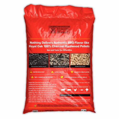 Royal Oak 100 Percent Hardwood Charcoal BBQ Grilling Pellets 30lbs Bag 2 Pack 2 Piece Foods Co