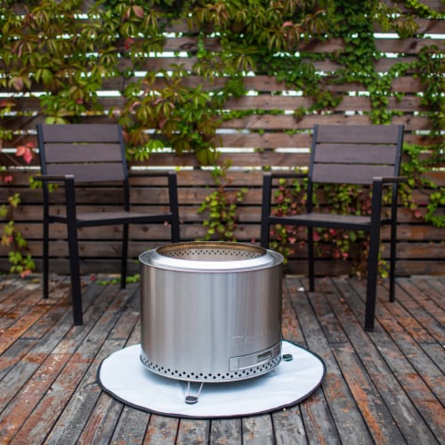 Flame Engine 19  Circular Smokeless Fire Pit w/Carry Bag, 304 Stainless Steel Perspective: bottom