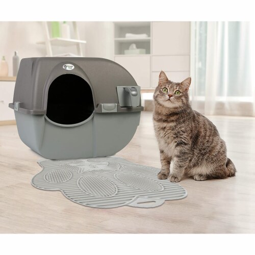 Omega Paw Paw Cleaning Cat Litter Box Mat for Floor and Carpet, Grey (2  Pack), 1 Piece - Kroger