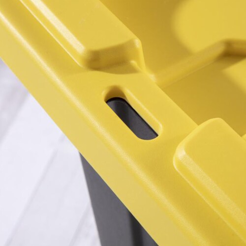 Yellow Large Plastic Storage Bin, 1 - Kroger