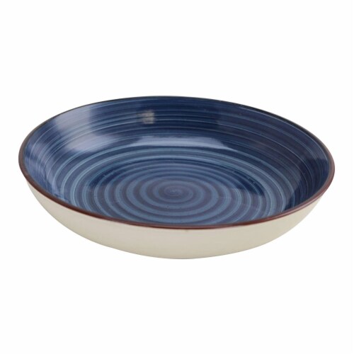 Gibson Color Speckle 4pc Stoneware Pasta Bowl Dish Set, Assorted Colors (2 Pack) Perspective: bottom