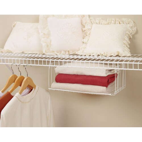 ClosetMaid 17 In Wide Hanging Basket for Wire Shelving Organizer