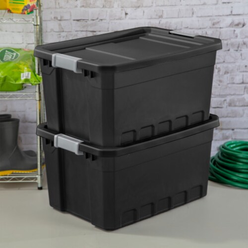 8 Pack Rubbermaid Boxs Organize Storage Totes 10 Gal Rugged