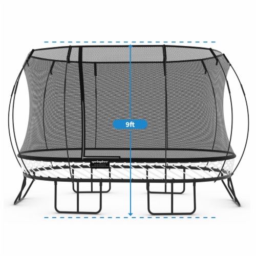 Springfree Trampoline Kids Oval 8 x 13 Ft Trampoline FlexrHoop