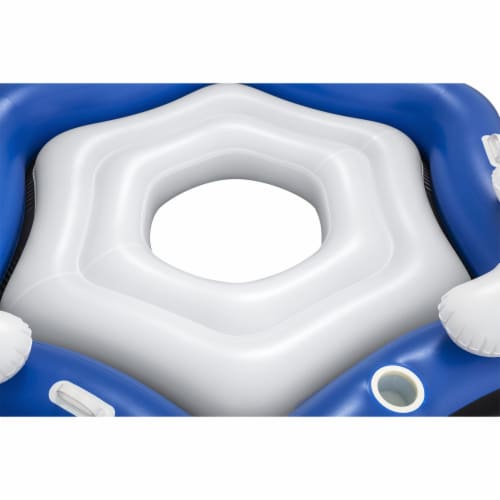 Bestway Hydro-Force X3 Innertube and Tropical Breeze Party Island Water Floats Perspective: bottom