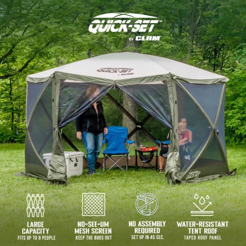 CLAM Quick Set Escape 11.5 x 11.5 Ft Canopy Clam Quick Set Screen 2 Pack 3 Piece Pick n Save