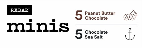 RXBAR Minis Chocolate Sea Salt & PB Chocolate Protein Bar Variety Pack Perspective: bottom