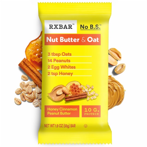 RXBAR A.M. Honey Cinnamon Peanut Butter Protein Bars Perspective: bottom