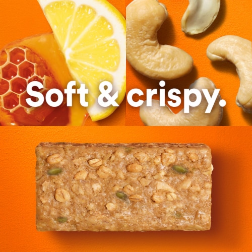 RXBAR Nut Butter and Oat Lemon Honey Cashew Butter Protein Bars Perspective: bottom