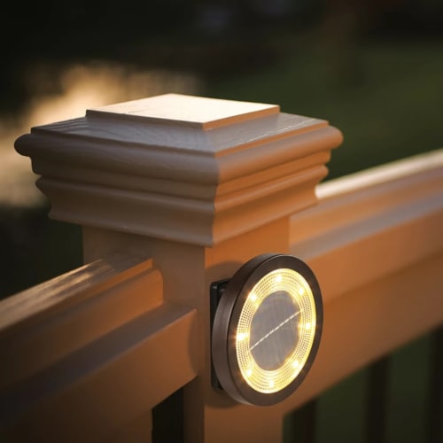 Led solar on sale disc lights