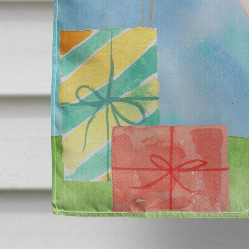 Carolines Treasures CK3238CHF Happy Birthday Beagle House Flag Perspective: bottom